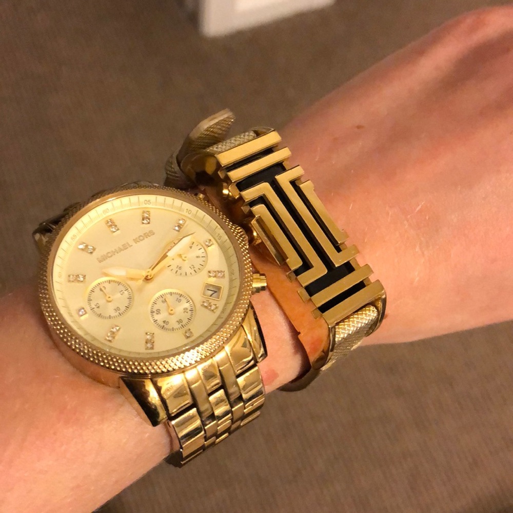 Tory Burch Gold Flex Bracelet